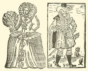 Ilustração para As Baladas Roxburghe (xilogravura) de (after) English School