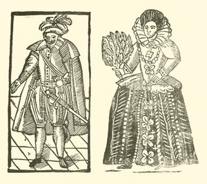 Ilustração para As Baladas Roxburghe (xilogravura) de (after) English School