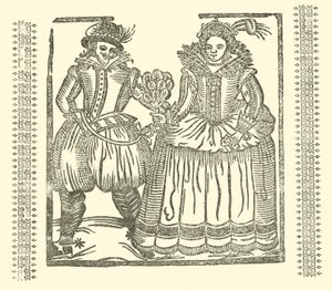 Ilustração para As Baladas Roxburghe (xilogravura) de (after) English School
