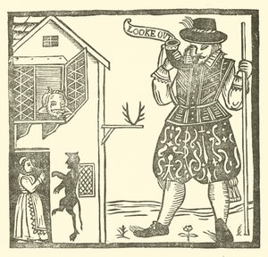 Ilustração para As Baladas Roxburghe (xilogravura) de (after) English School