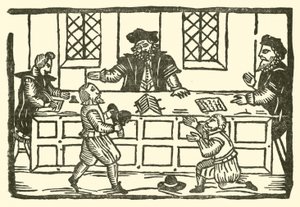 Ilustração para As Baladas Roxburghe (xilogravura) de (after) English School