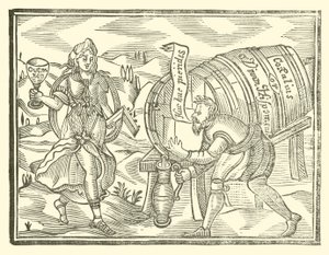 Ilustração para As Baladas Roxburghe (xilogravura) de (after) English School