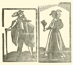 Ilustração para As Baladas Roxburghe (xilogravura) de (after) English School