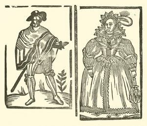 Ilustração para As Baladas Roxburghe (xilogravura) de (after) English School