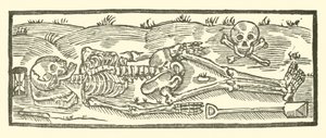 Ilustração para As Baladas Roxburghe (xilogravura) de (after) English School