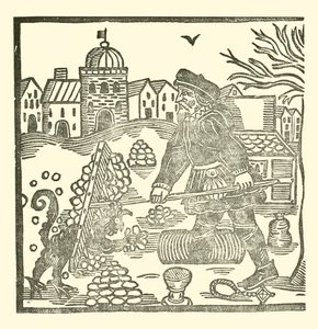 Ilustração para As Baladas Roxburghe (xilogravura) de (after) English School