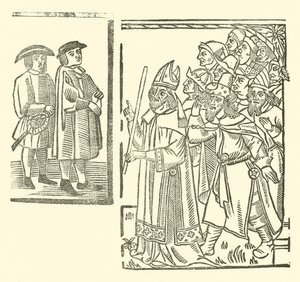 Ilustração para As Baladas Roxburghe (xilogravura) de (after) English School