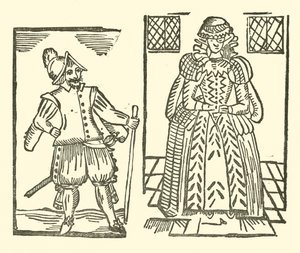 Ilustração para As Baladas Roxburghe (xilogravura) de (after) English School