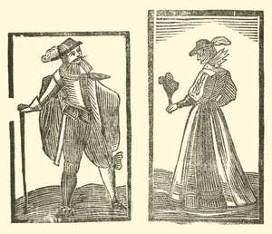 Ilustração para As Baladas Roxburghe (xilogravura) de (after) English School