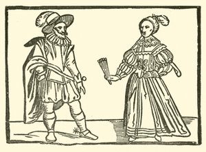 Ilustração para As Baladas Roxburghe (xilogravura) de (after) English School