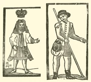Ilustração para As Baladas Roxburghe (xilogravura) de (after) English School