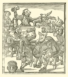 Ilustração para As Baladas Roxburghe (xilogravura) de (after) English School