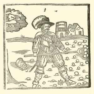 Ilustração para As Baladas Roxburghe (xilogravura) de (after) English School