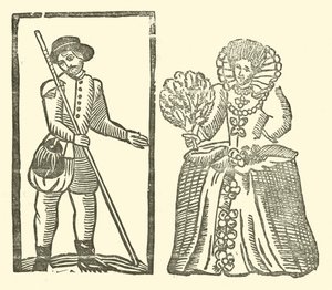 Ilustração para As Baladas Roxburghe (xilogravura) de (after) English School