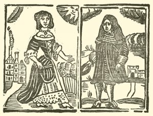 Ilustração para As Baladas Roxburghe (xilogravura) de (after) English School