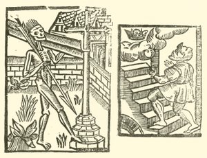 Ilustração para As Baladas Roxburghe (xilogravura) de (after) English School