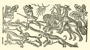 Ilustração para As Baladas Roxburghe (xilogravura) de (after) English School