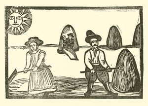 Ilustração para As Baladas Roxburghe (xilogravura) de (after) English School