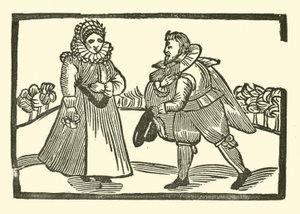 Ilustração para As Baladas Roxburghe (xilogravura) de (after) English School