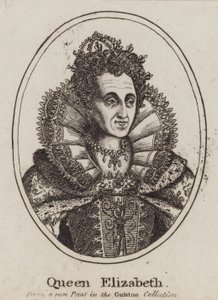 Rainha Elizabeth I (gravura) de (after) English School