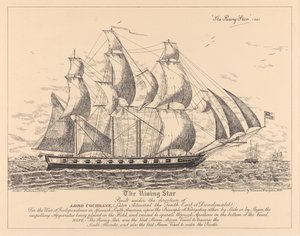 O "Rising Star" (1821) construído para a Guerra da Independência na América do Sul espanhola de (after) English School