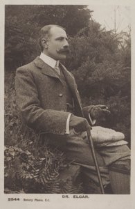 Sir Edward Elgar, compositor inglês (foto a p/b) de (after) English photographer