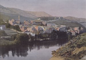 Creyssels on the Tarn (foto colorida) de (after) French Photographer