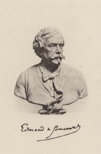 Edmond de Goncourt, romancista francês (foto a p/b) de (after) French Photographer