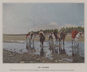 En Chasse (foto colorida) de (after) French Photographer