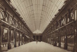 A Galeria Orleans no Palais-Royal (foto a p/b)