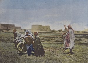 Le Labourage en Kabylie (foto colorida) de (after) French Photographer