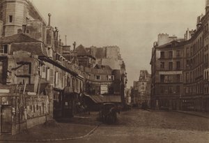 Le carre Saint-Martin, visto da rue Reaumur (foto a p/b) de (after) French Photographer