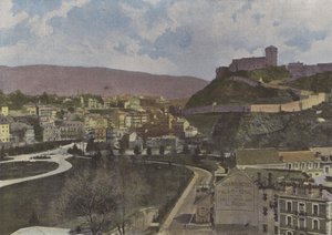 Lourdes, Vue generale (foto colorida) de (after) French Photographer