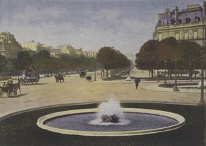 Paris, Rond-Point des Champs-Elysees (foto colorida) de (after) French Photographer