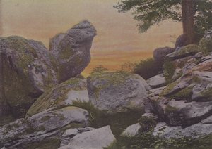 Rochas do Monte Ussy (foto colorida) de (after) French Photographer