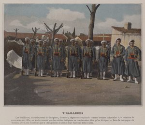 Riflemen (foto colorida) de (after) French Photographer