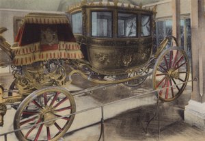Voiture du Mariage de Napoleon III, Transporte do Casamento de Napoleão III (foto colorida) de (after) French Photographer