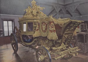 Carro da coroação de Carlos X (foto colorida) de (after) French Photographer