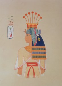 746.c.1. & f.8 Retrato da Rainha Nebto, filha de Ramses-Meiamoun, de 