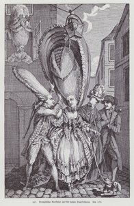 Os penteados de mulheres francesas da época de (after) French School