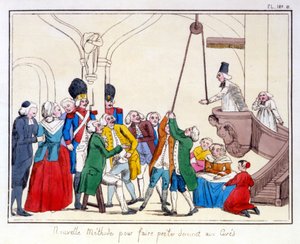 As três ordens da França de acordo com uma pintura preservada na prefeitura de Aix en Provence. Desenho animado sobre a desigualdade das três ordens após a revolução de 1789.