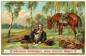 Adeus à Vida (chromolitho) de (after) German School