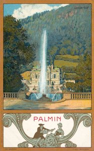 Linderhof Castle, Baviera (chromolitho) de (after) German School