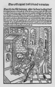 O Livro de Cirurgia de Hieronymus Brunschwig (litho) de (after) German School