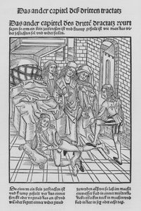 O Livro de Cirurgia de Hieronymus Brunschwig (litho) de (after) German School