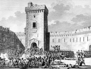Revolução Francesa e Movimentos Anti-Revolucionários: Jacobins param em Marselha e Aubagne trancados no Forte São João em Marselha e massacrados por realistas no dia 17 de Prairial An III (5 de junho