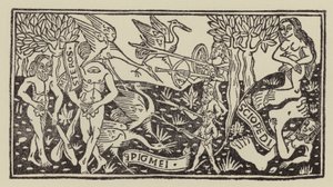 Homens fabulosos e monstros das Índias (xilogravura)