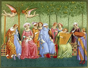 O sonho da vida - fresco por Orcagna