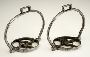Par de estribos, c.1525 (ferro) de (attr.to) German School