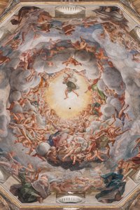 A Assunção da Virgem, detalhe de 3660852 de (c.1489 1534) Correggio